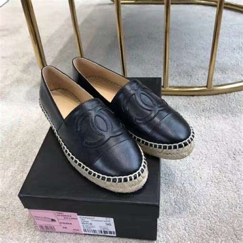 black leather chanel espadrilles|Chanel black leather espadrilles price.